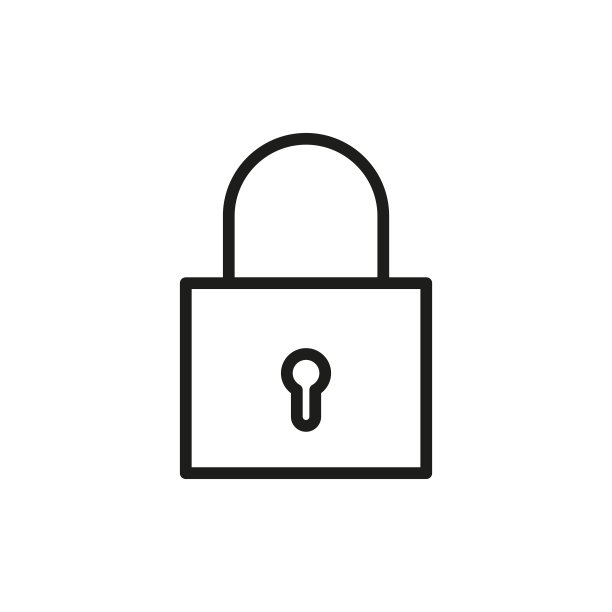 简约锁线图标图片下载
