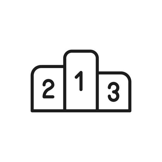 简约讲台线条图标图片下载