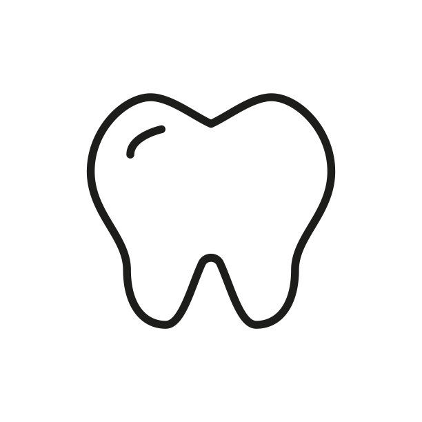 简单的齿线图标。图片下载