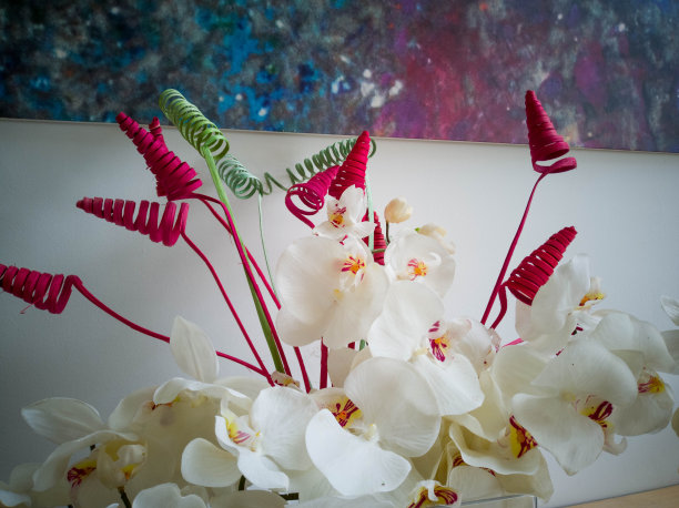 五颜六色的花组成图片下载