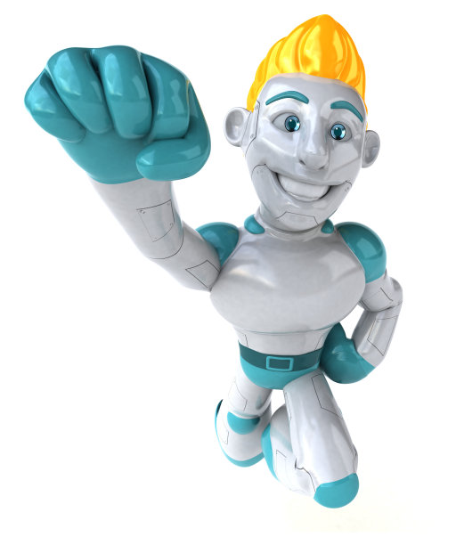 机器人- 3D插图图片下载