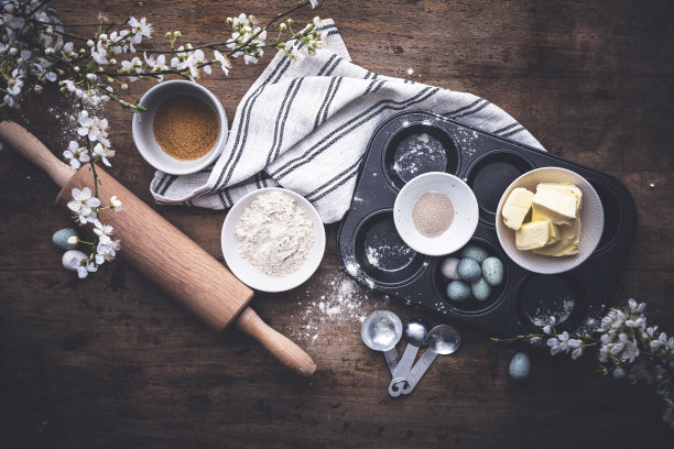 复活节巧克力松饼配料图片下载