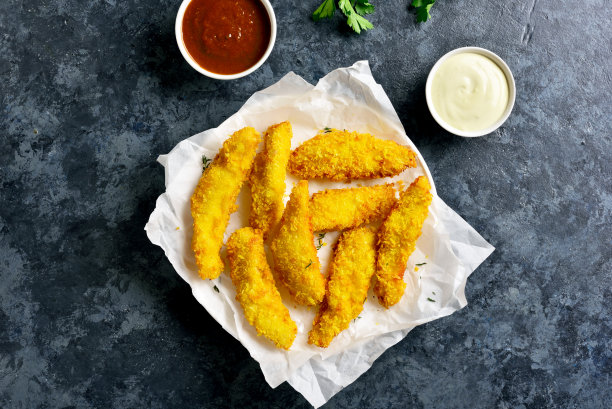 酥脆炸鸡胸条图片下载