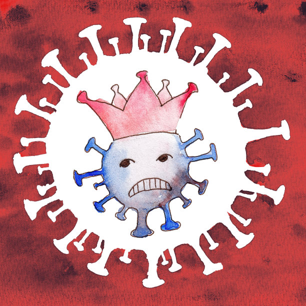 病毒细胞内愤怒的Covid-19冠状病毒图片下载