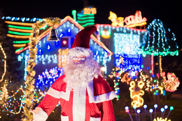 圣诞节花园里的装饰图片下载
