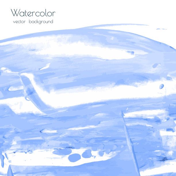 向量绿松石蓝色水彩纹理图片下载