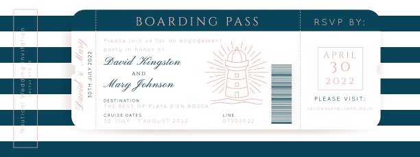 航海婚礼矢量设计图片下载