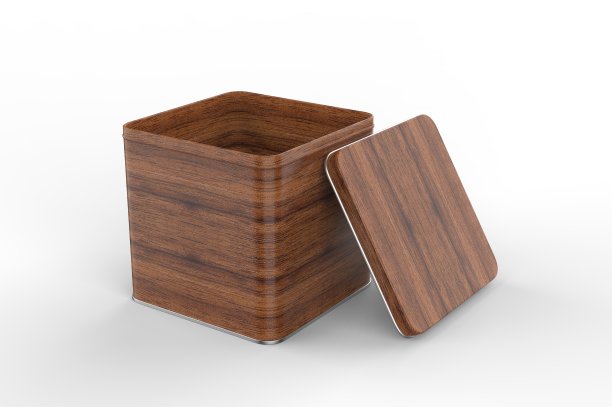 空白锡容器的品牌和设计。3 d渲染插图。图片下载