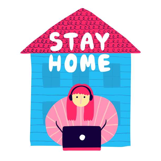 “呆在家里”的迹象。图片下载