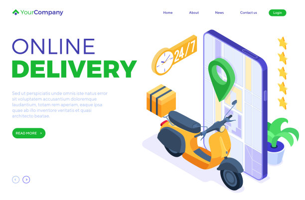 网上订餐快递服务图片下载