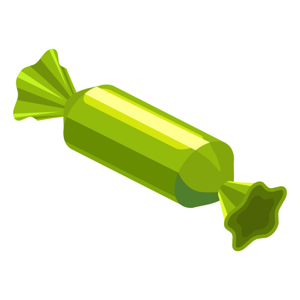 糖果包装的等距甜食。矢量孤立在白色背景图片下载