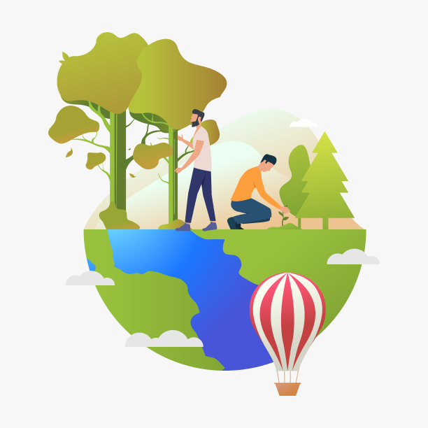 人们在地球上种植植物和行走图片下载