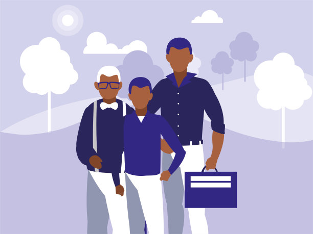 无脸男子与背景景观的场景图片下载