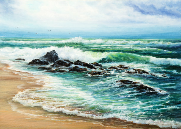 海洋和悬崖图片下载