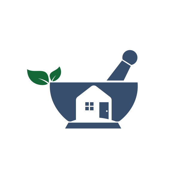 医药送货上门服务标志概念。图片下载