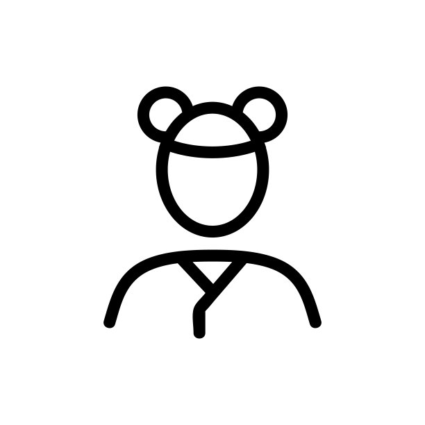 越南女人图标矢量轮廓插图图片下载