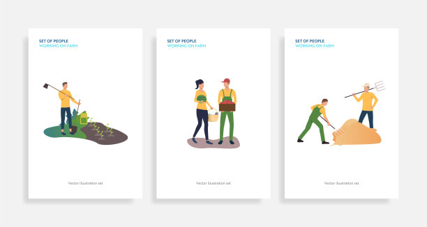 一群在农场工作的人图片下载