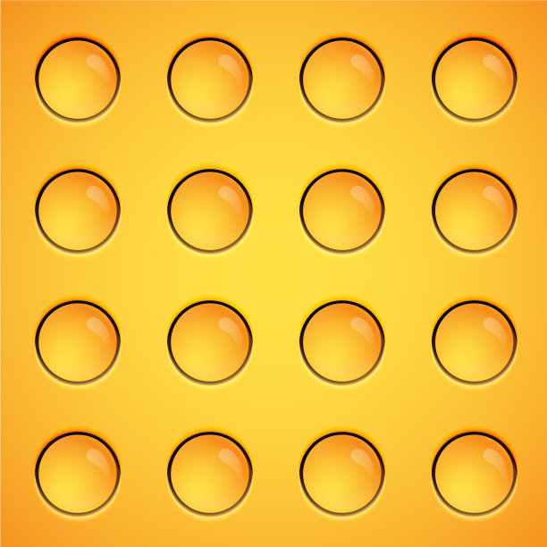 黄色气泡背景，矢量图片下载