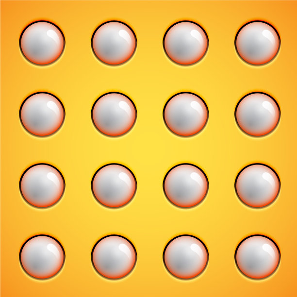 黄色气泡背景，矢量图片下载