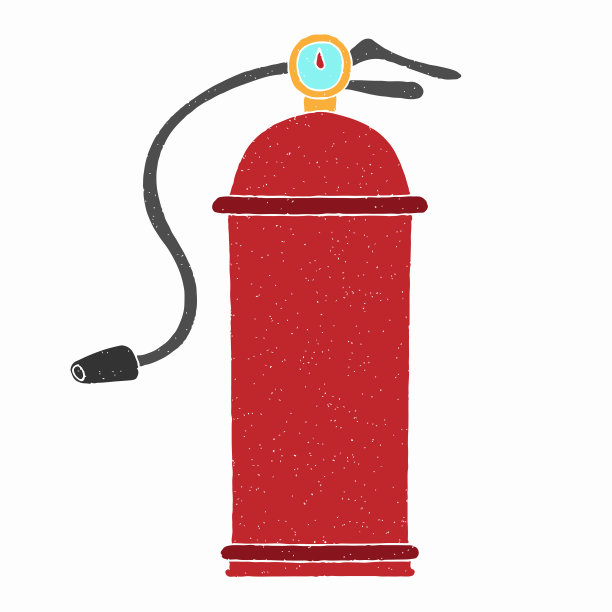 灭火器手绘矢量设计图片下载