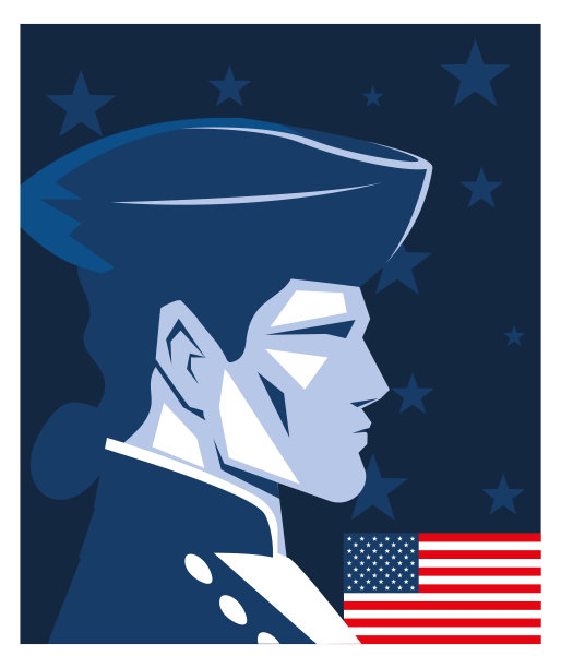 海报上有一名身着军装的美国士兵，阵亡将士纪念日图片下载