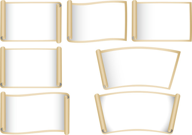 矢量插图羊皮纸图像素材收集图片下载