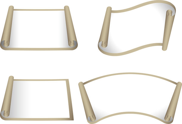 矢量插图羊皮纸图像素材收集图片下载