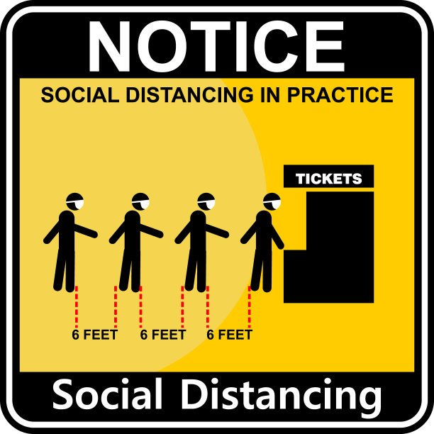 新冠病毒在atm机与社交距离图片下载