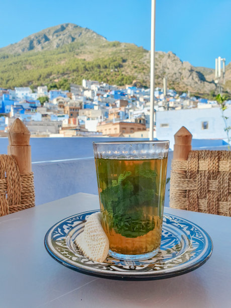 摩洛哥薄荷茶与卡布格扎尔图片下载