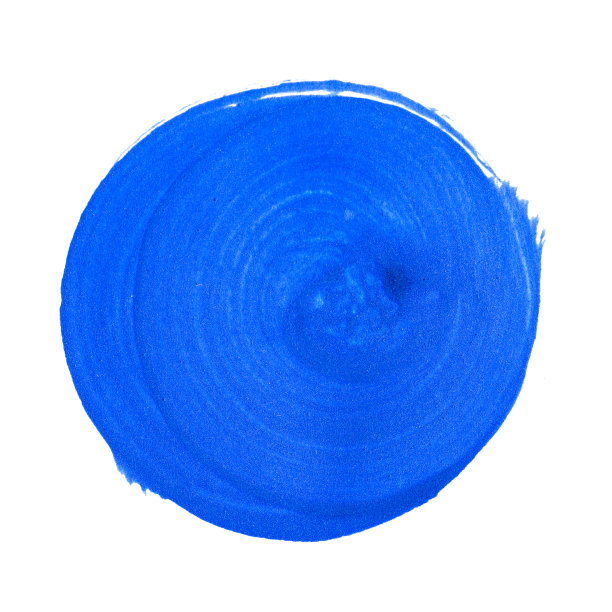 蓝色水彩斑点设置圆在白色背景图片下载