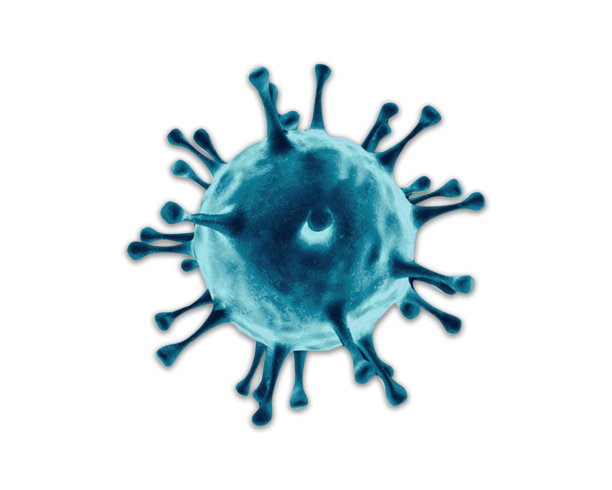 阐述2019冠状病毒病(COVID-19)的概念形状，病原体呼吸危险病毒，一种传染性病毒的微观视图。COVID-19红色背景。剪切路径。图片下载