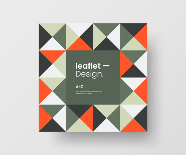 令人惊叹的商业广告矢量壁画艺术广场横幅模拟。现代企业抽象几何插画设计布局背景。公司标识四角纹理宣传册模板。图片下载