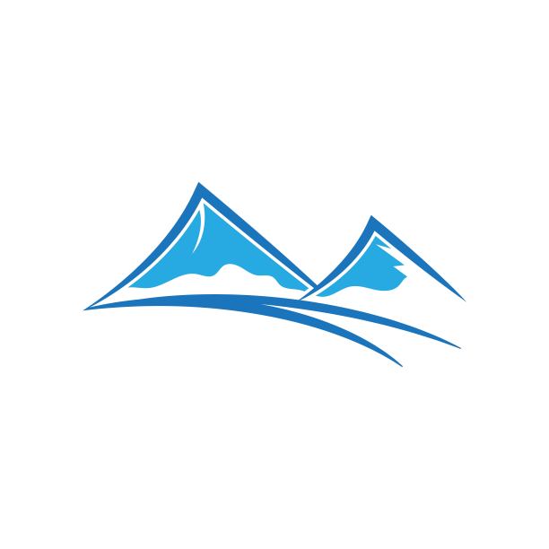 山峰图标模版矢量素材图片下载
