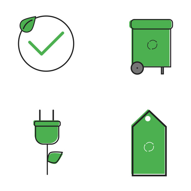 生态平设孤立图标。媒介环境的迹象。图片下载