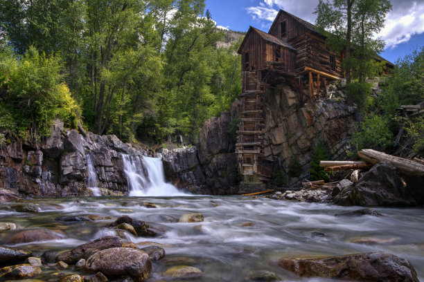 科罗拉多州卡本代尔的水晶磨坊图片下载