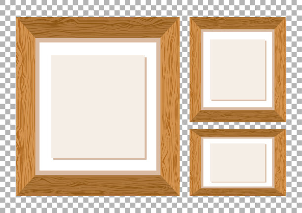 照片框架模板上透明的背景图片下载