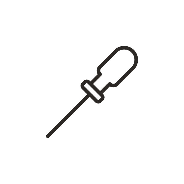 扁平刀片螺丝刀矢量图标。用于移动概念和Web应用程序的设计工具元素。网站设计和开发、应用程序开发的细线图标。矢量图标图片下载
