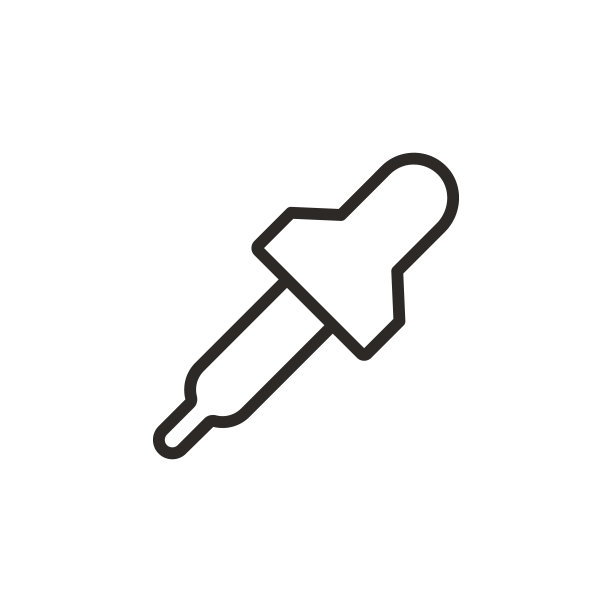 滴管矢量图标：移动概念和Web应用设计工具元素，网站和App开发细线图标图片下载