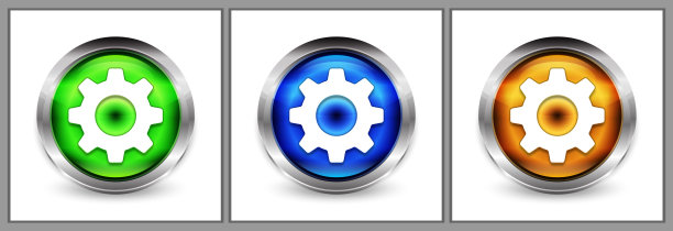 设置图标现代眼球圆形按钮设置插图图片下载