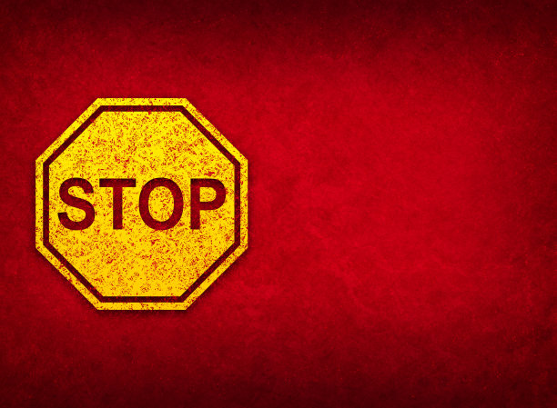 停止标志图标抽象红色背景插图图片下载