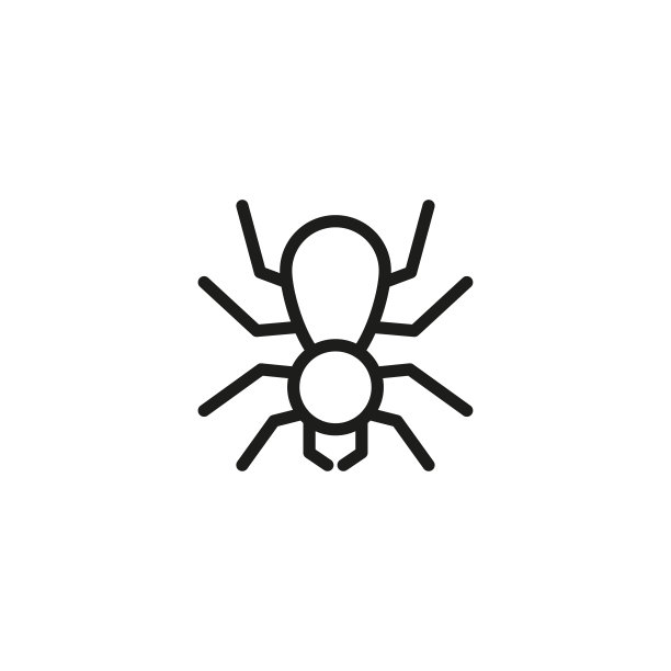 简单的蜘蛛线图标。图片下载