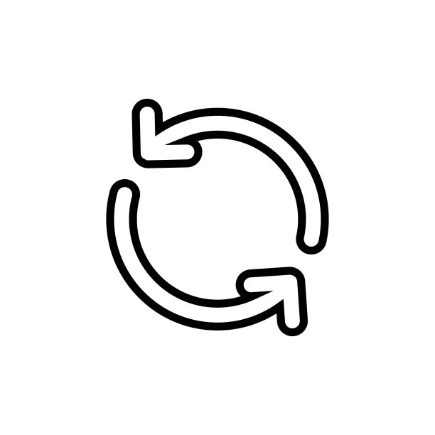 简约刷新线条图标图片下载