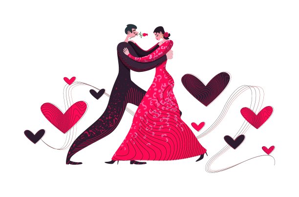 男人和女人在跳探戈图片下载