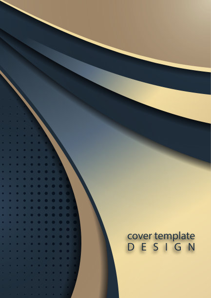 抽象的彩色背景光泽光滑的波浪线和弯曲的形状。业务项目的模板。向量图片下载