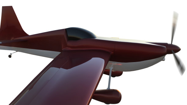 运动飞机在空中比赛，孤立在白色。图片下载