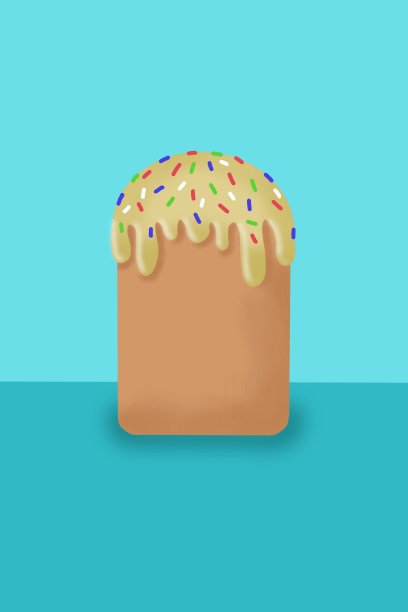 复活节焦糖蛋糕。图片下载