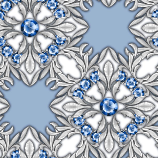 无缝豪华模式与祖母绿图片下载