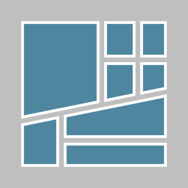 矢量空拼贴板七个图像，照片图片下载