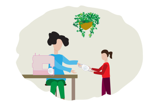 手工口罩概念，自制对抗冠状病毒的药物图片下载