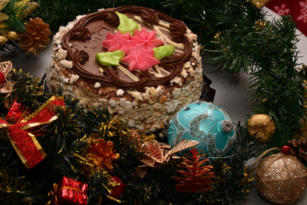 圣诞饼干蛋糕图片下载